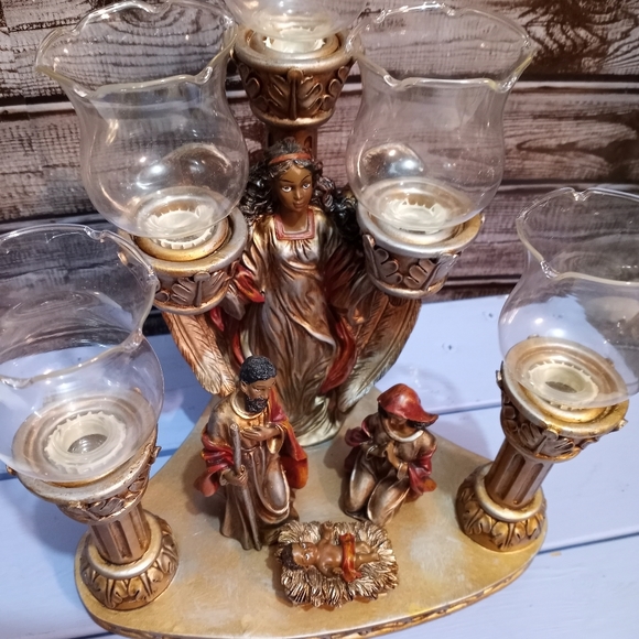 Nativity Scene Candle Holder - Picture 7 of 10